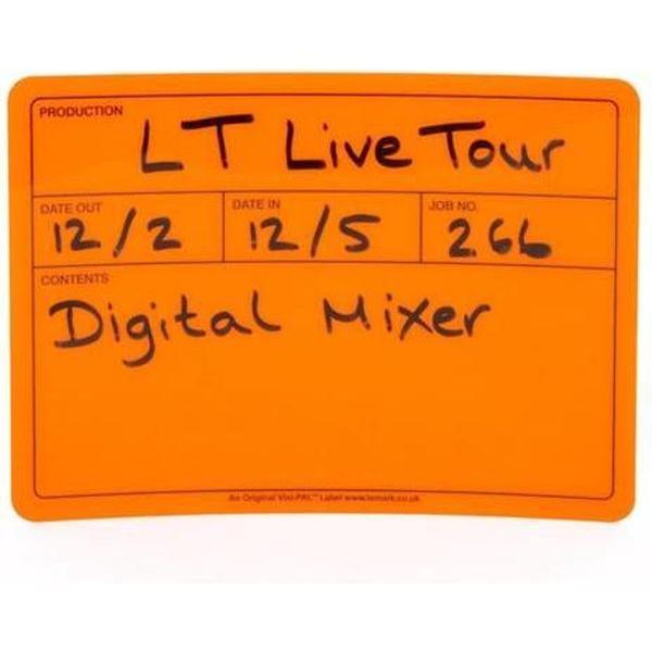 Visi-PAL™ Tour Label 178mm x 127mm Fluor Oranje