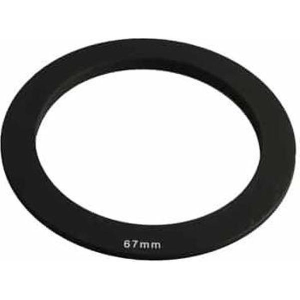67 mm vierkante filterstappenring (zwart)
