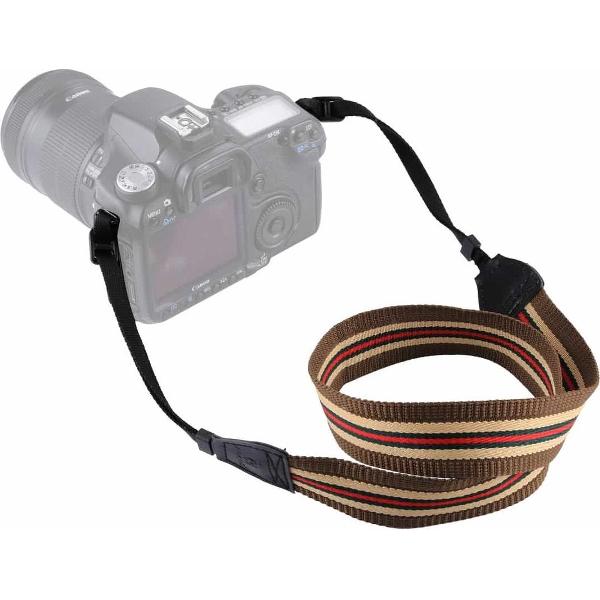 PULUZ Retro Etnische Stijl Multi-color Serie Streep Schouder Draagriem Camerariem voor SLR / DSLR-camera's