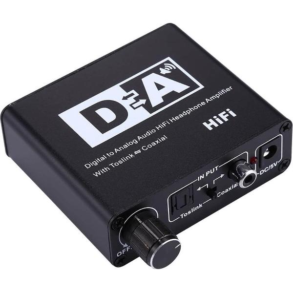 NK-C6 digitale naar analoge Audio HiFi hoofdtelefoon versterker met Toslink / coaxiaal