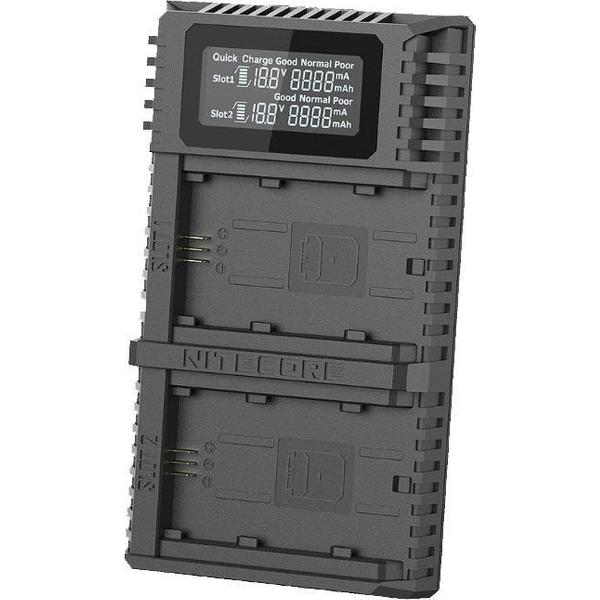 Nitecore USN4 Pro Dubbel Lader voor Sony NP-FZ100