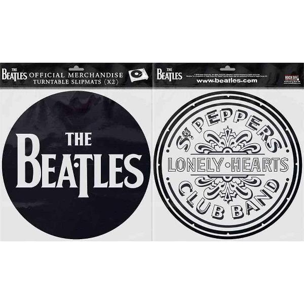 The Beatles Platenspeler Slipmat Drop T Logo & Sgt Pepper Drum Multicolours