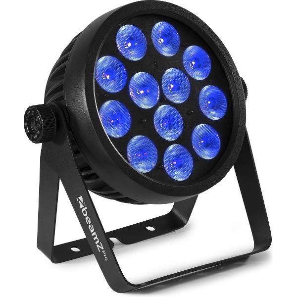 LED Par - BeamZ BAC509 LED Par met 12x 10W LED's - Vele kleuren en mogelijkheden - Incl. afstandsbediening - Zwart
