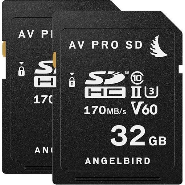 Angelbird AVpro SDHC UHS-II V60 32GB | 2-pack