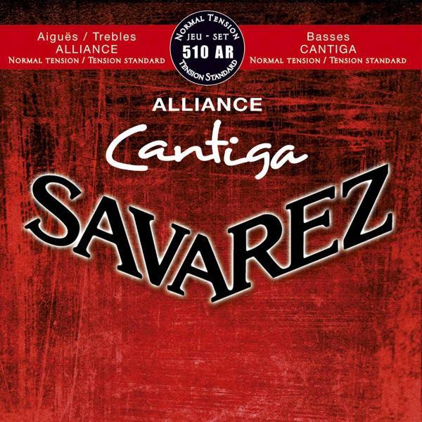 Savarez Cantiga 510 AR normal tension Nylon, Bässe verzilvert