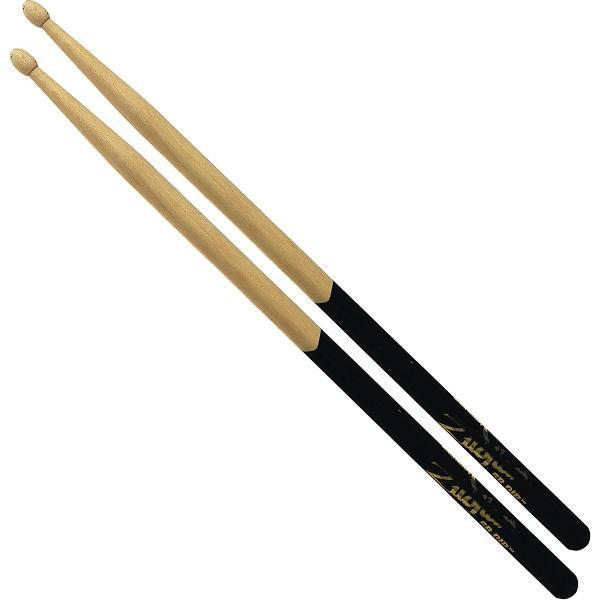 7A Sticks zwart-DIP, Wood Tip Hickory, Natural Finish