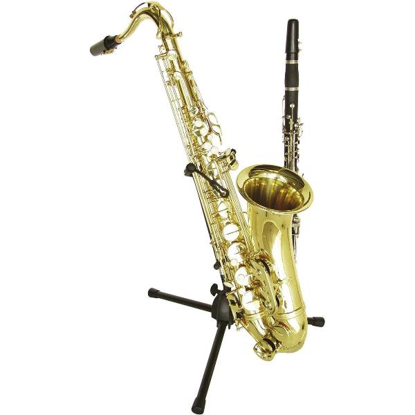 DIMAVERY Saxofoon standaard + 1 Clarinet