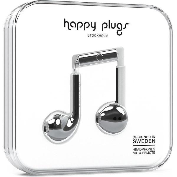 Happy Plugs Earbud Plus - In-ear koptelefoon - Zilver
