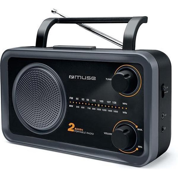 Muse M-06 DS - Portable radio - zwart