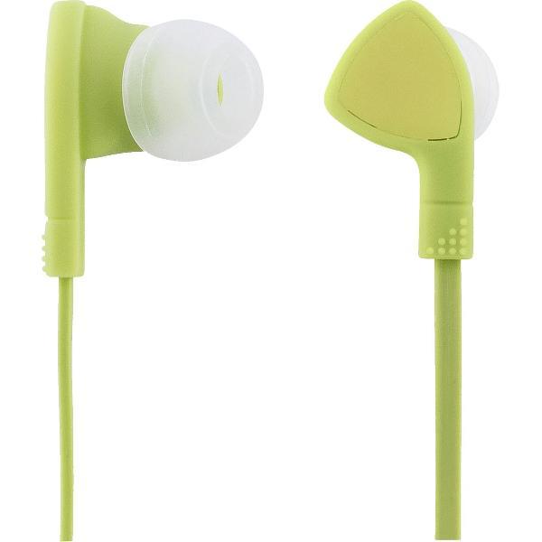 STREETZ HL-355 In-ear oordopjes - Microfoon & Control button - limoengroen