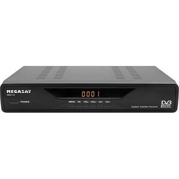 Megasat 3600 V2 TV set-top box Satelliet Zwart