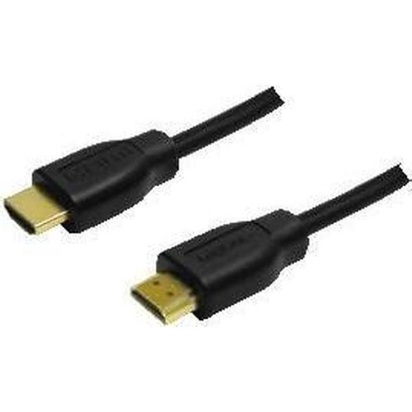 LogiLink HDMI-Kabel Ethernet A -> A St/St 1.00m zwart