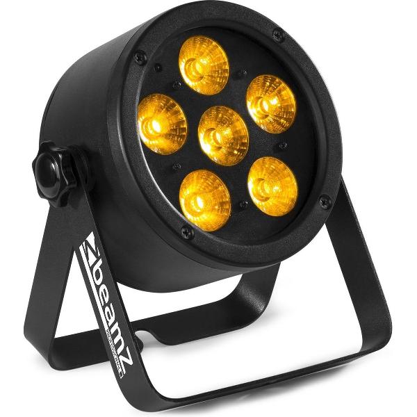 BeamZ BAC302 Aluminium LED Par met 6x 12W 6-in-1 LEDs