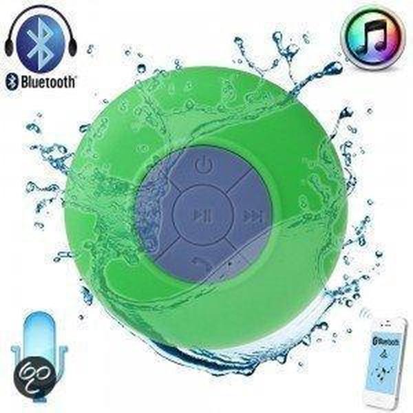 Bluetooth Waterpoof Douche speaker - Mp3 - Muziek - Afspelen - onder de Douche - Groen