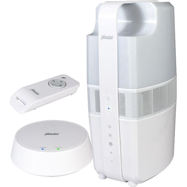 Alecto DSS-40 - Draadloze Buitenspeaker met sfeerverlichting, Wit