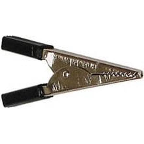 ALLIGATOR CLIP NO BOOT 50mm - BLACK (CM7B)