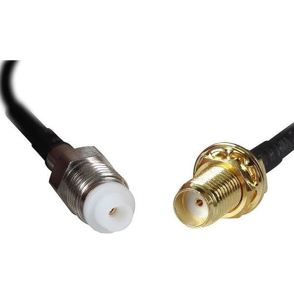 DeLOCK FME (v) - SMA (v) kabel - RG-174 / 50 Ohm - 0,20 meter