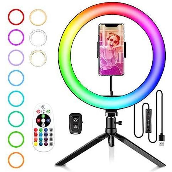 selfie ring licht met statief - ZINAPS selfie Ring licht met Tripod