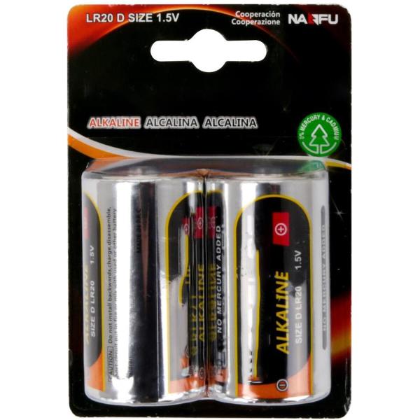 Batterij - Igia Xixu - LR20/D - 1.5V - Alkaline Batterijen - 2 Stuks