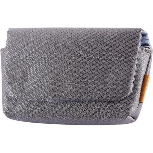 Rhombus-textuur nylon cameratas Tas voor Canon, Sony, Nikon, Micro Single, digitale camera's, afmetingen: 12,5 x 7,5 x 4 cm (grijs)