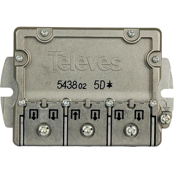 Televés F3145438 Satelliet Splitter F-connector 9.5 Db / 5-2400 Mhz - 5 Uitgangen