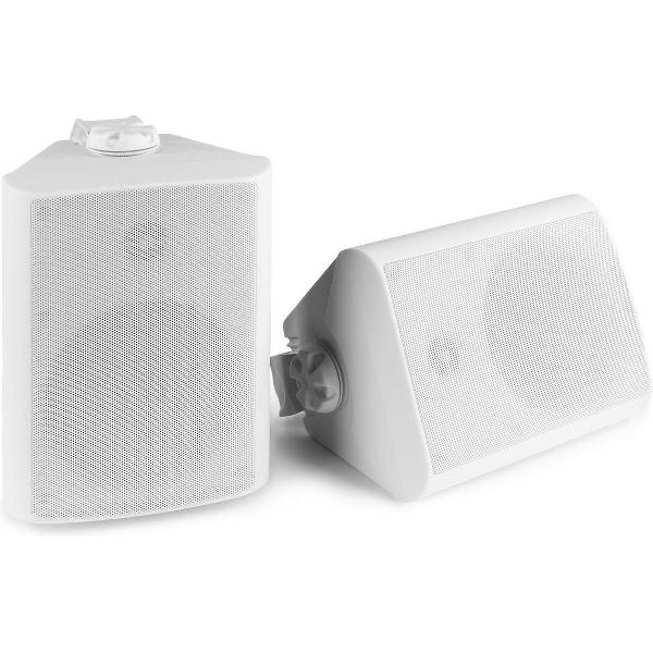 Speakerset voor binnen en buiten - Power Dynamics BGO50 witte 5.25 inch speakerset voor tuin, terras, etc. - 120W