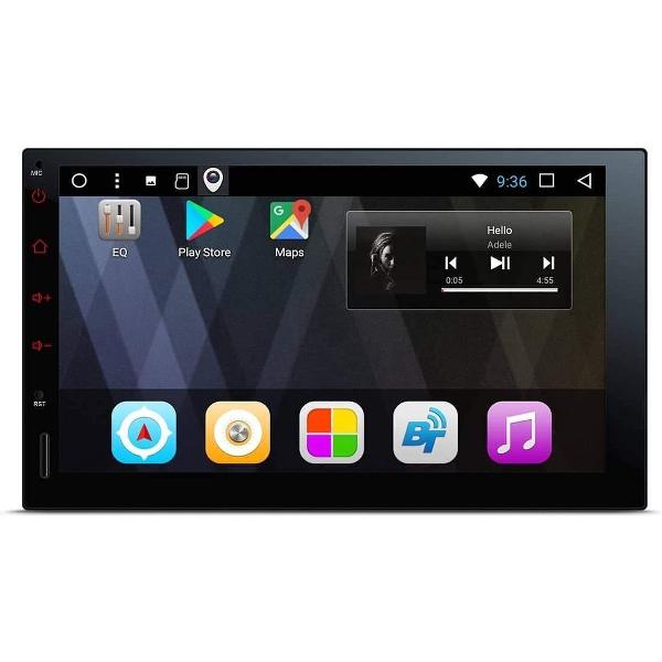 Universeel navigatie systeem Geschikt voor 1DIN en 2DIN 7 Android 7.1 Nougat 32GB ROM + 2GB DDR3 RAM Octa-Core