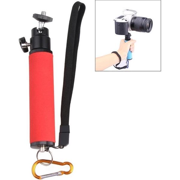 LED-flitslichthouder Spons Steadicam Handheld Monopod met Gimbal voor SLR-camera (rood)
