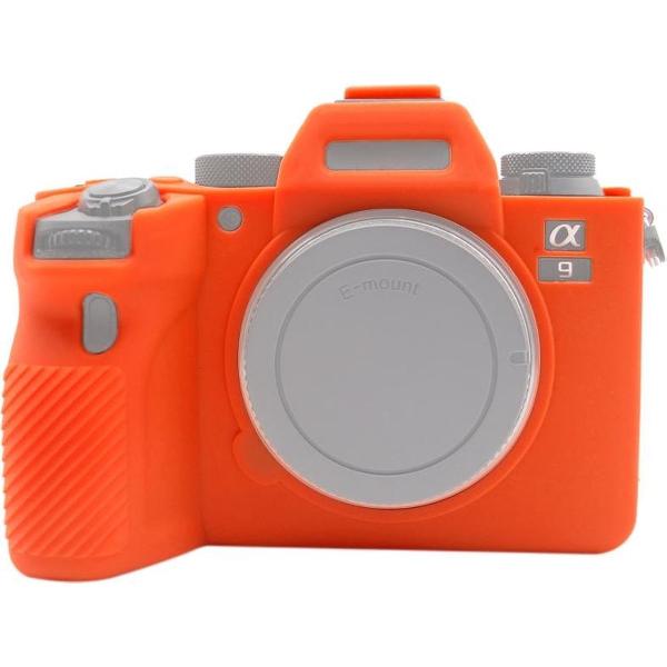 PULUZ zachte siliconen beschermhoes voor Sony ILCE-9M2 / Alpha 9 II / A92 (oranje)