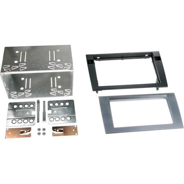 2-DIN Paneel Audi A4 - Seat Exeo Kleur: Antraciet Grijs