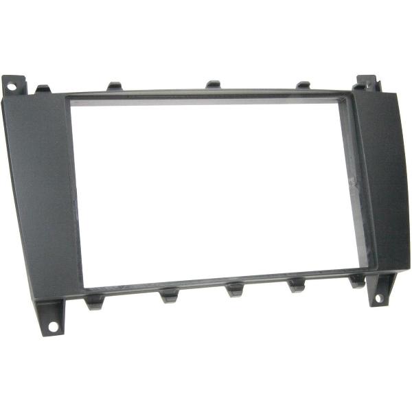 2-DIN Paneel Mercedes Benz C-Klasse (W203) 2004-2007 Kleur Zwart