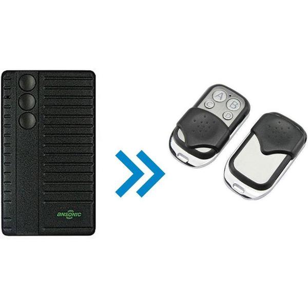 Ansonic SA 434-3E met 3 knoppen (Alternatieve handzender)