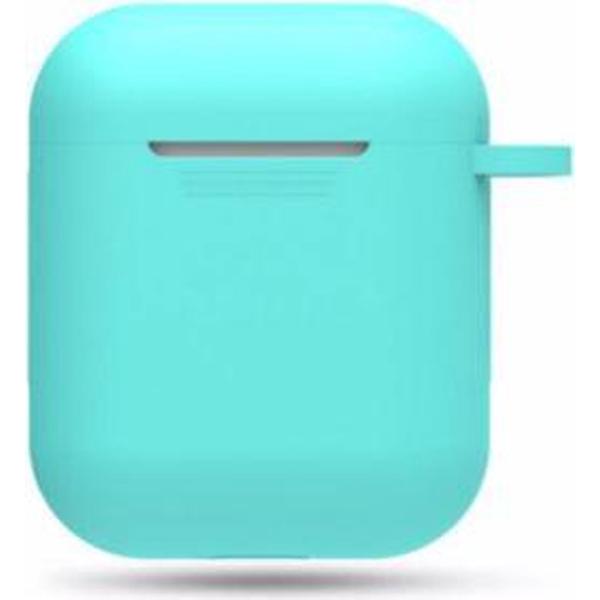 Hidzo hoes voor Apple's Airpods - Siliconen - Turquoise