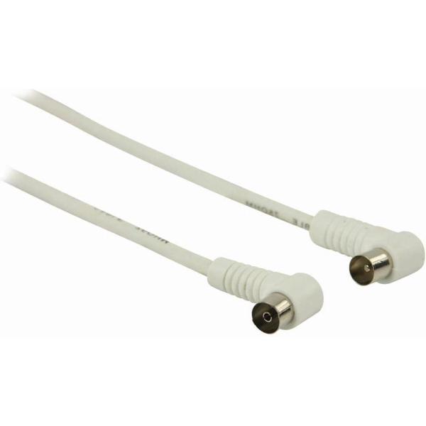 Nedis CSGP40100WT20 Coaxkabel 90 Db Iec (coax) Male Haaks - Iec (coax) Female Haaks 2,0 M Wit