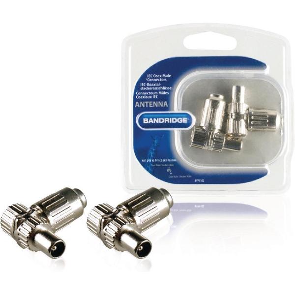 Bandridge mannelijke coax IEC connectoren (2x)