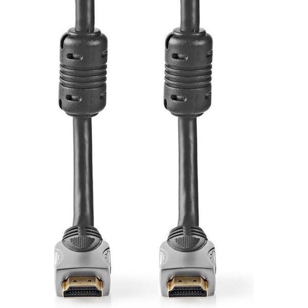 Nedis CVGC34000AT150 High Speed Hdmi™-cable Ethernet Hdmi™-connector - Hdmi™-connector 15.0 M Anthracite