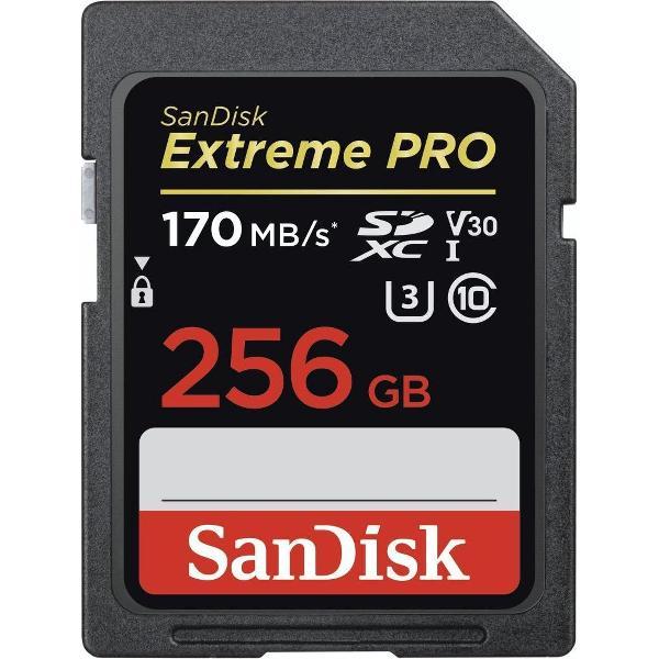 SanDisk Extreme Pro SDXC 256GB - V30 U3 UHS-I -170MB/s