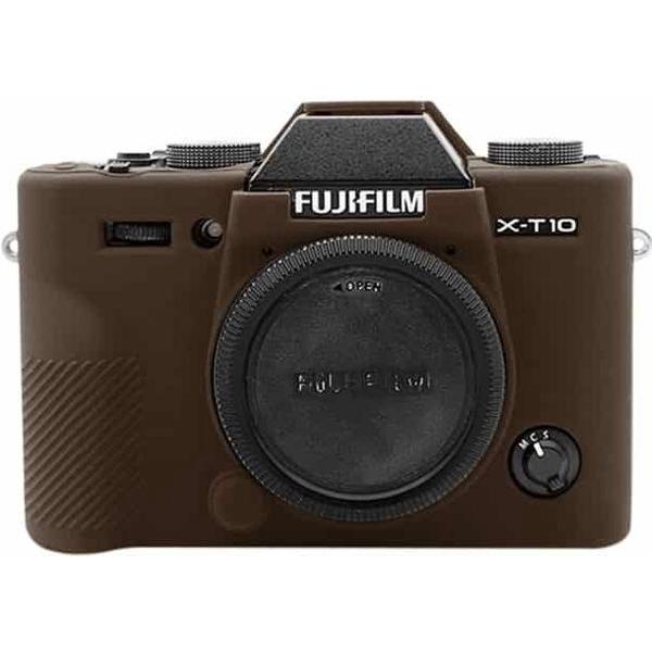 PULUZ zachte siliconen beschermhoes voor FUJIFILM XT10 (koffie)