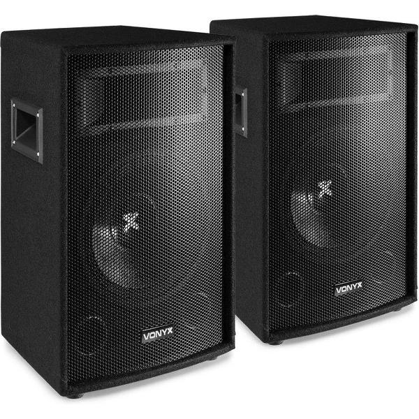 Speakers - Vonyx SL10 speakerset - Set van twee 10 boxen van 500W (setvermogen 1000W maximaal)