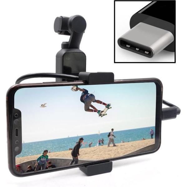 STARTRC Metalen houder Mobiele telefoonhouder Beugel Uitbreidingsaccessoires met Type-C datakabel voor DJI OSMO Pocket