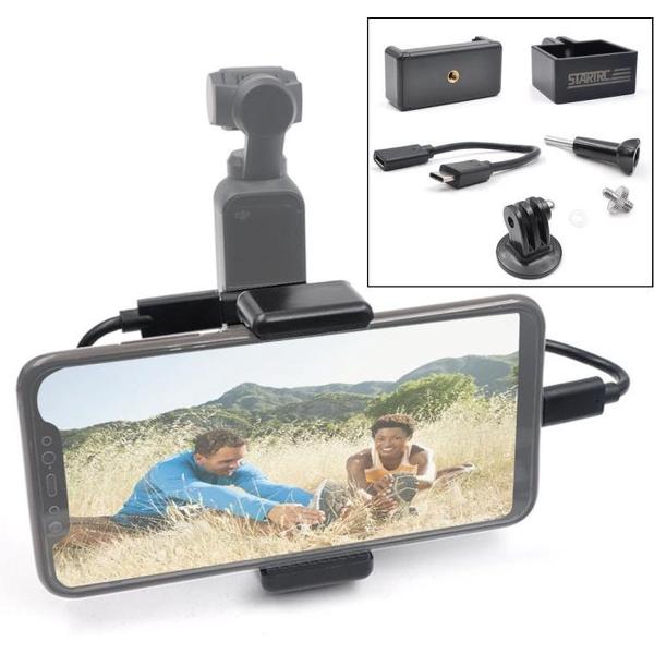 STARTRC ABS Handheld Mobiele telefoon Cliphouder Uitbreidingsaccessoires met Type-C datakabel voor DJI OSMO Pocket