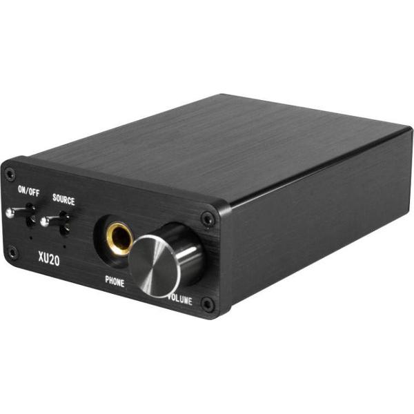 XU20 Portable SPDIF / coaxiale ingang HiFi Optical Fidelity Stereo hoofdtelefoonversterker