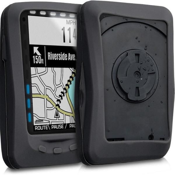 kwmobile hoes voor Wahoo Elemnt - Siliconen beschermhoes voor fietsnavigatie - zwart