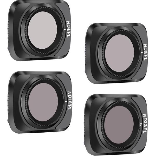 STARTRC 1107616 4 STUKS ND4PL / ND8PL / ND16PL / ND32PL Drone-lensfilter voor DJI Mavic Air 2 (zwart)
