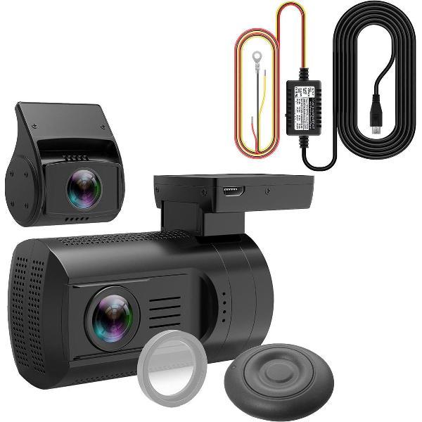 Mini 0906 4K 2CH Dual GPS dashcam voor auto - Continue voeding