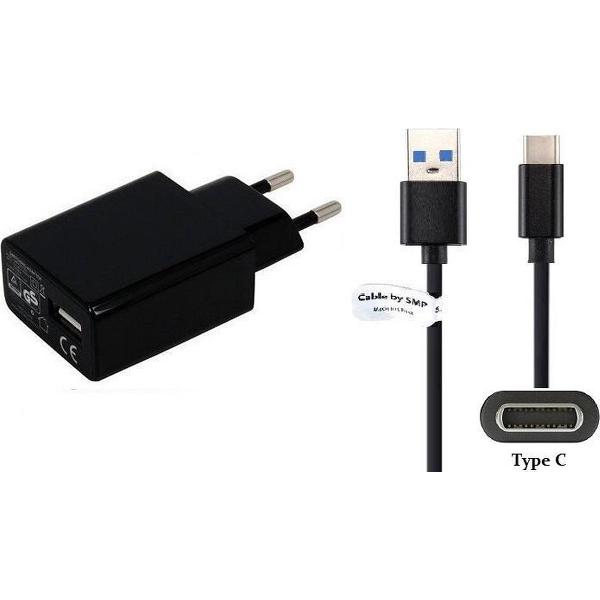 3A lader TUV gekeurd 1,0 m Oplaadkabel en oplader adapter met USB C stekker. Past ook op Samsung. O.a. Galaxy S20 Ultra, S20+ plus, S20, Z Flip, A6s, A8 Star, A8s, A9 2018 (SM-A920F), A9 Star, Fold