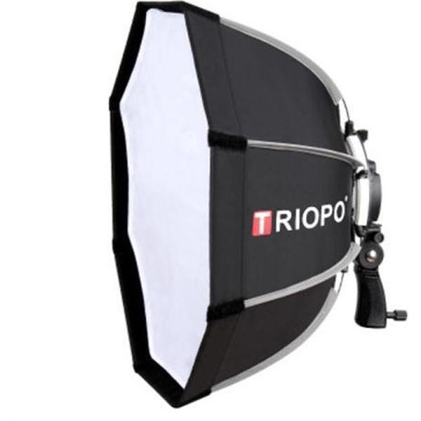 TRIOPO KS55 55cm Speedlite Flash Octagon Parabolische Softbox Diffuser met beugelbevestiging voor Speedlite
