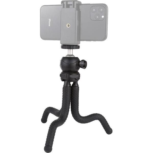 PULUZ Mini Octopus Flexibele statiefhouder met balhoofd voor spiegelreflexcamera's, GoPro, mobiele telefoon, afmeting: 25 cm x 4,5 cm