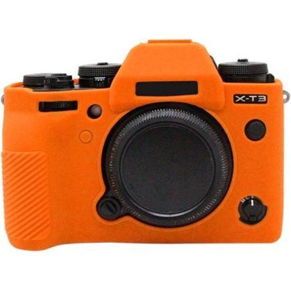 PULUZ zachte siliconen beschermhoes voor FUJIFILM XT3 (oranje)