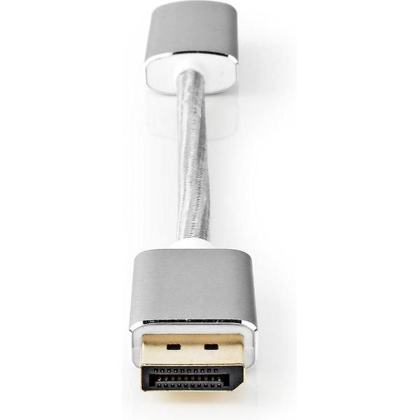 Nedis DisplayPort-Kabel | DisplayPort Male | HDMI™ Output | 4K@60Hz | Verguld | 0.20 m | Rond | Geb